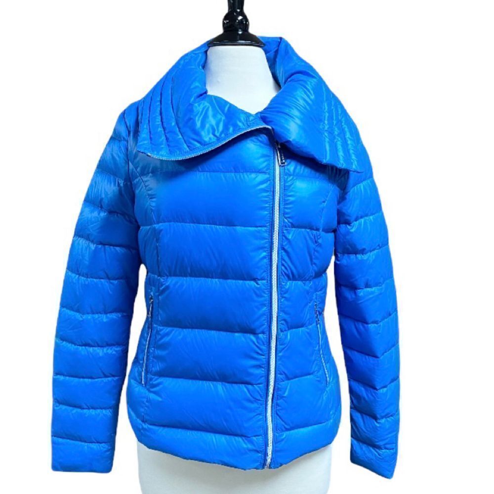 BCBGeneration Cobalt Blue Bomber Down Coat NWOT